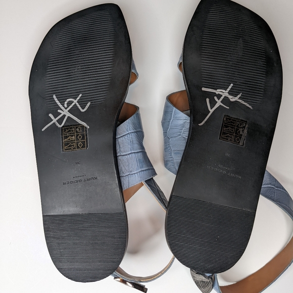 KURT GEIGER London Croc-Embossed Mia Sandals - Picture 3 of 6